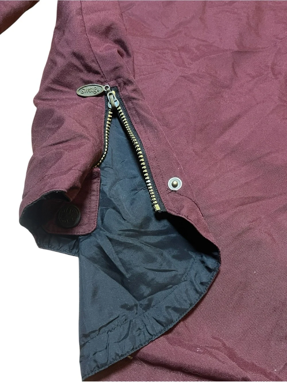 Swag vintage tri color canvas hi/low hem men’s ski jacket size XXL (54)